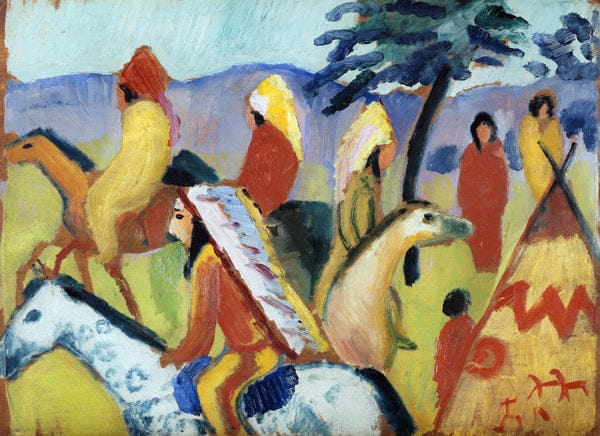 Indiens à cheval – August Macke August Macke