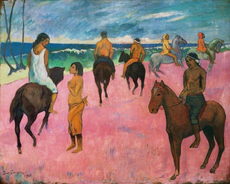 Cavaliers sur la plage – Paul Gauguin Paul Gauguin