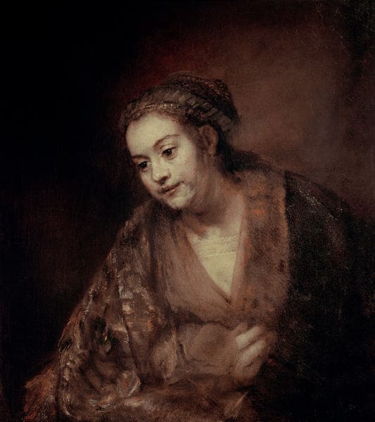 Demi-figure d’une femme – Rembrandt van Rijn Rembrandt van Rijn