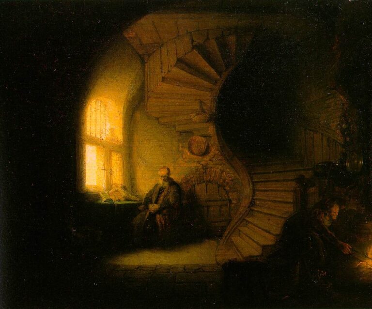 Philosophe en méditation – Rembrandt van Rijn Rembrandt van Rijn