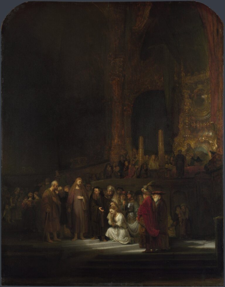 Le Christ et la Femme adultère – Rembrandt van Rijn Rembrandt van Rijn