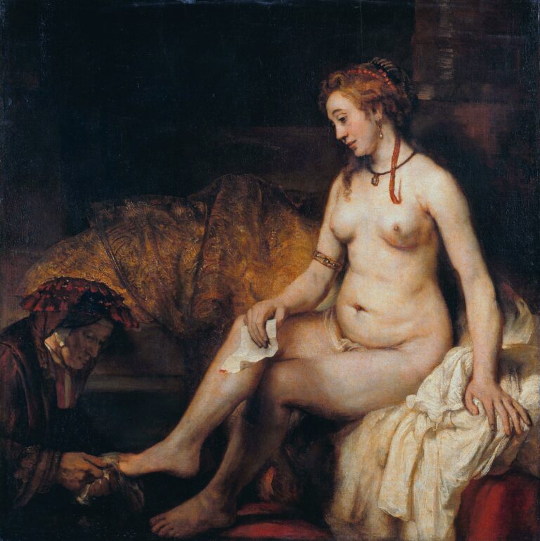 Bethsabée au bain tenant la lettre de David – Rembrandt van Rijn Rembrandt van Rijn