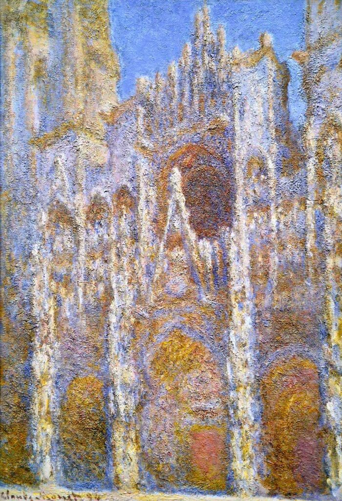 La Cathédrale de Rouen, effet de soleil (W1356) – Claude Monet Cathédrales de Rouen de Claude Monet