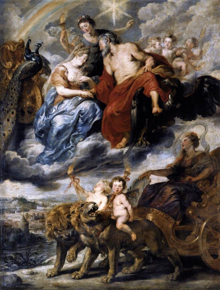 La rencontre de Marie de Médicis et d’Henri IV à Lyon (Le cycle Marie de Médicis) – Peter Paul Rubens Peter Paul Rubens