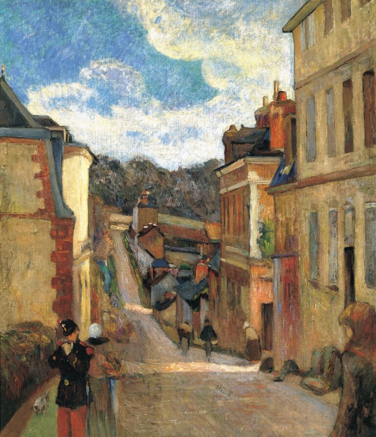 La rue Jouvenet à Rouen – Paul Gauguin Paul Gauguin