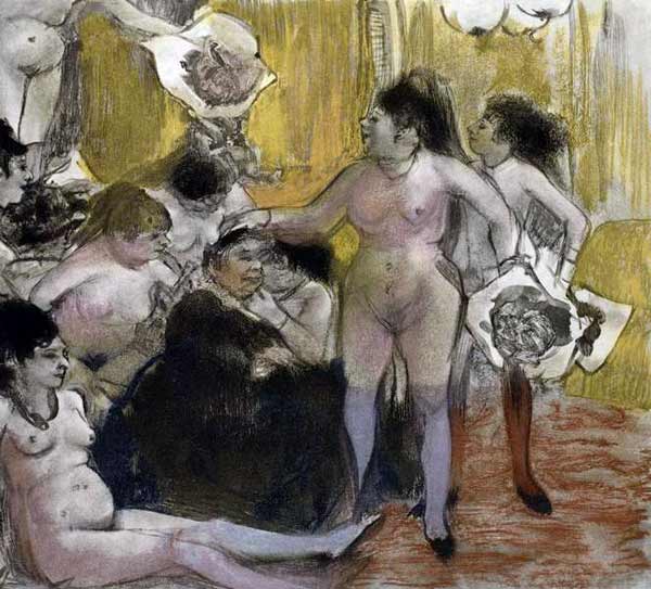 Illustration de « La Maison Tellier » de Guy de Maupassant – Edgar Degas Edgar Degas