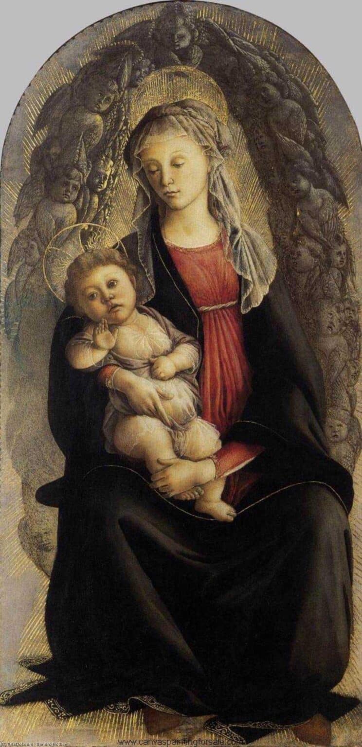 Madonne avec l’enfant et un Glorie – Sandro Botticelli Sandro Botticelli