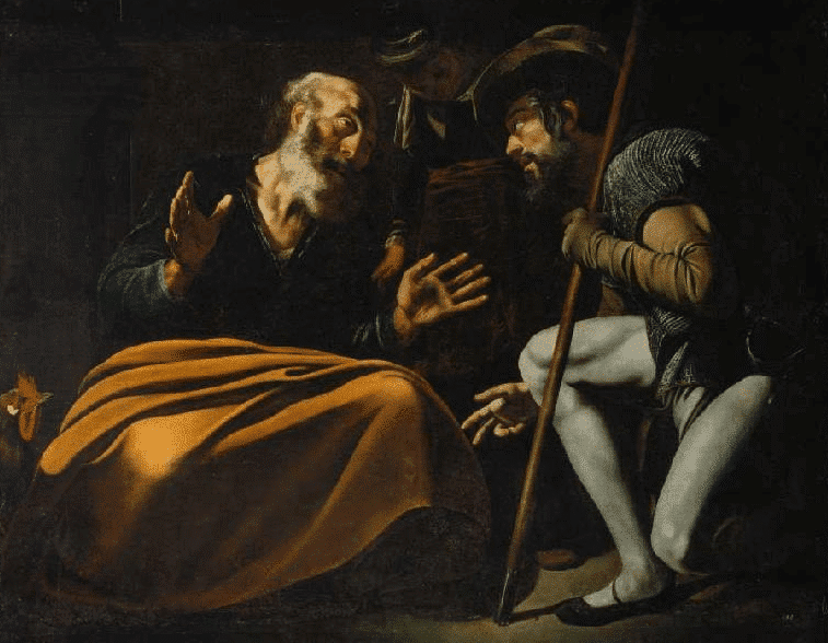 Pierre renie Jésus – Caravage Le Caravage