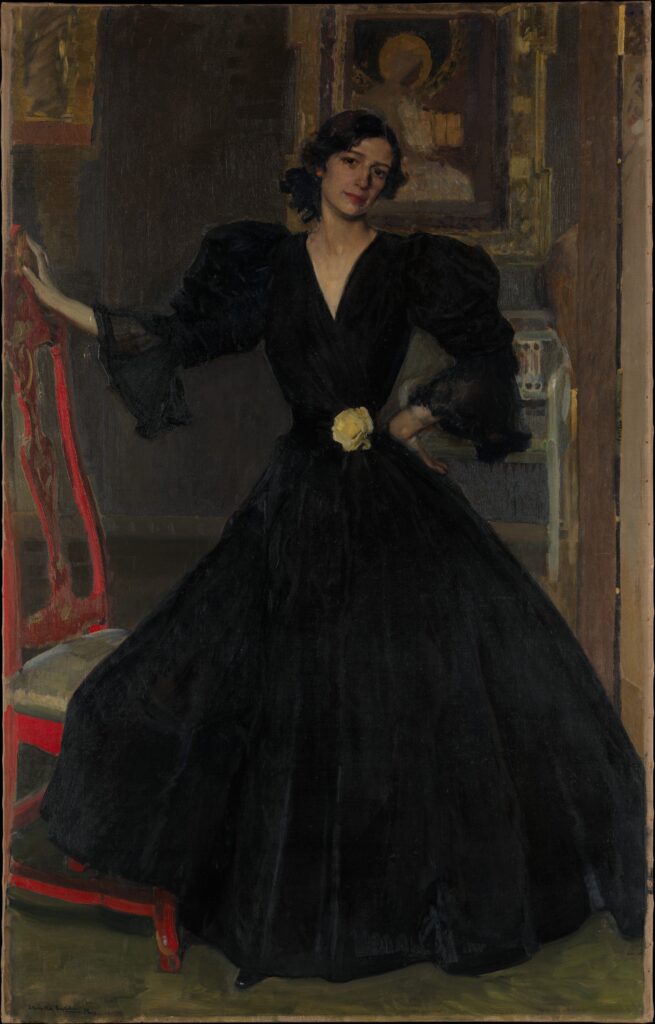 Dame de sorolla en noir – Sorolla Joaquín Sorolla