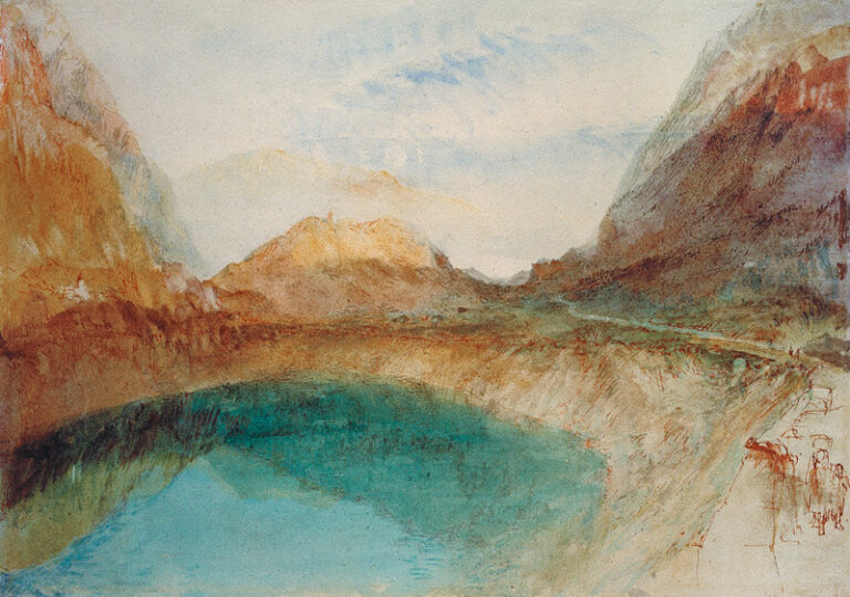 Lac dans les Alpes suisses – William Turner William Turner