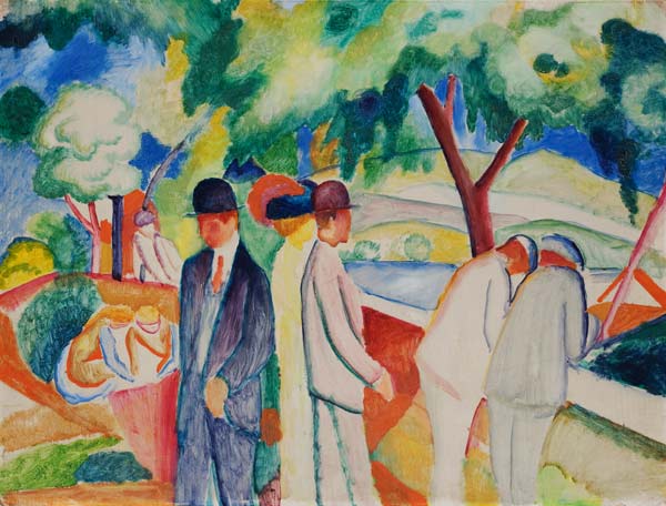 Poussette (Grande balade lumineuse) – August Macke August Macke