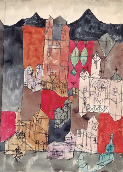 Ville des églises (églises en montagne) – Paul Klee Paul Klee