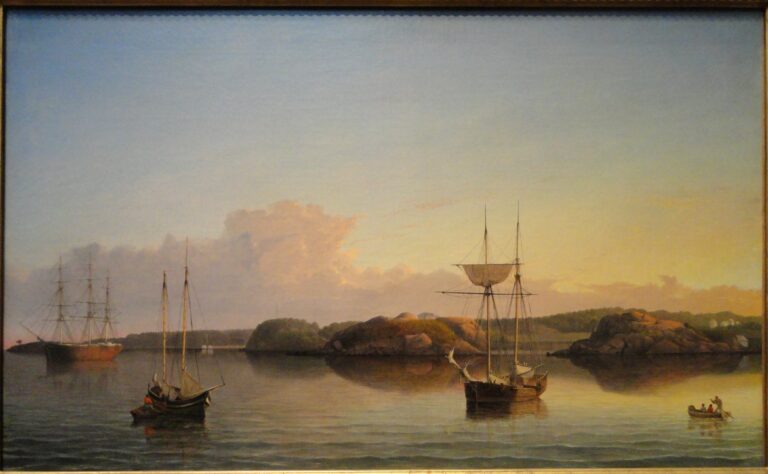 Stage Rocks et rive ouest de l’avant-port de Gloucester, 1857 – Fitz Henry Lane Fitz Henry Lane
