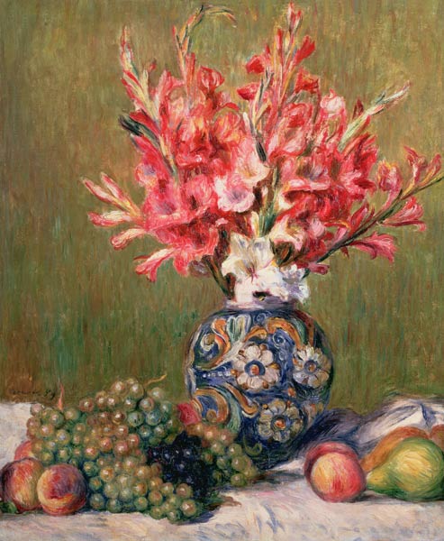 Nature morte de fruits et de fleurs  – Pierre-Auguste Renoir Pierre-Auguste Renoir