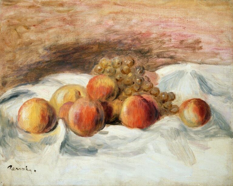 Nature morte avec des pêches – Pierre-Auguste Renoir Pierre-Auguste Renoir