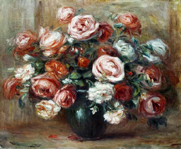 Nature morte avec des roses – Pierre-Auguste Renoir Pierre-Auguste Renoir