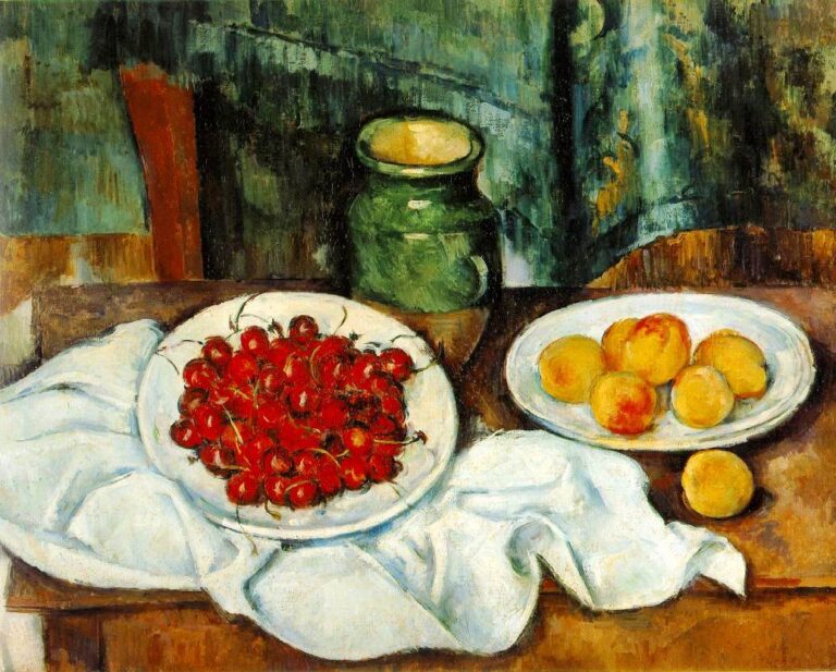 Nature morte avec cerises et pêches – Paul Cézanne Paul Cézanne