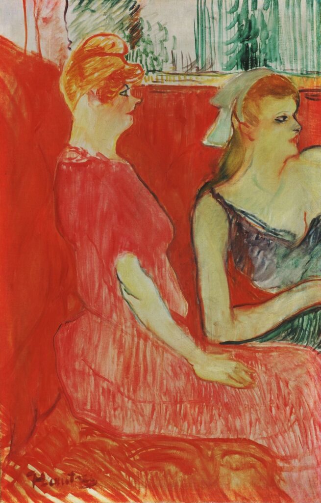 Dans le salon de la rue du Moulins – Toulouse Lautrec Henri de Toulouse-Lautrec