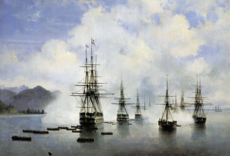 Débarquement de la flotte de Raïevski à Soubashi, 1839 – Ivan Aïvazovski Ivan Aïvazovski