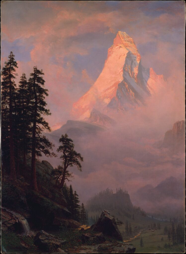 Lever de soleil sur le Cervin – Albert Bierstadt Albert Bierstadt