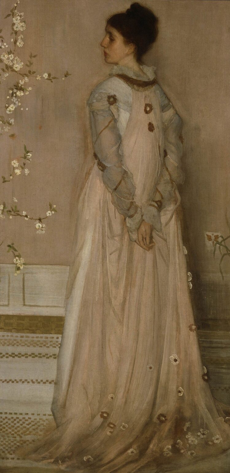 Symphonie en couleur chair et rose : Portrait de Mme Frances Leyland – James Abbott McNeill Whistler James Abbott McNeill Whistler