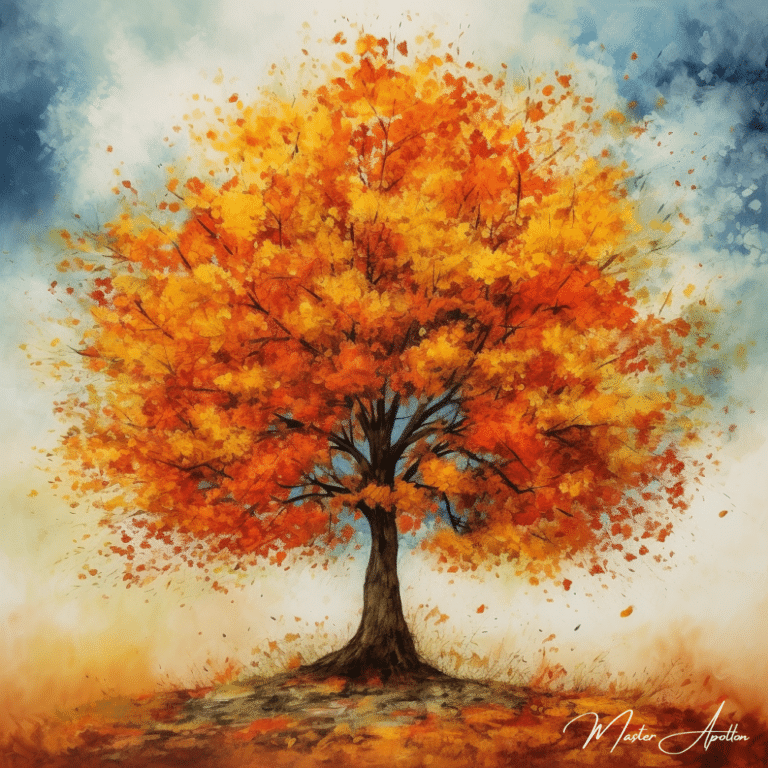 Tableau arbre automne Tableaux Contemporains