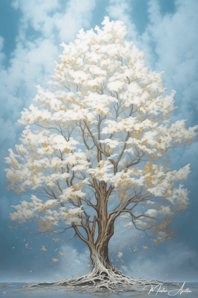 Tableau arbre blanc Tableaux Contemporains