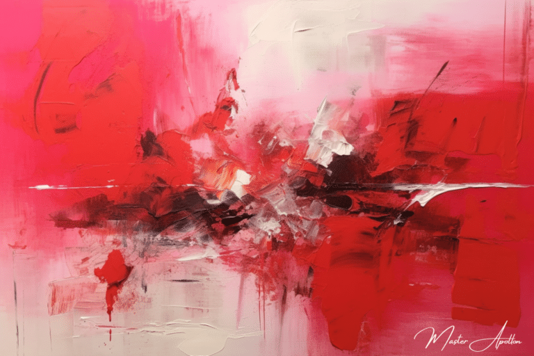 Tableau contemporain abstrait rouge mars Tableaux Contemporains