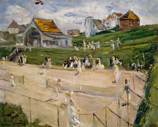 Court de tennis avec des joueurs à Noordwijk – Max Liebermann Max Liebermann