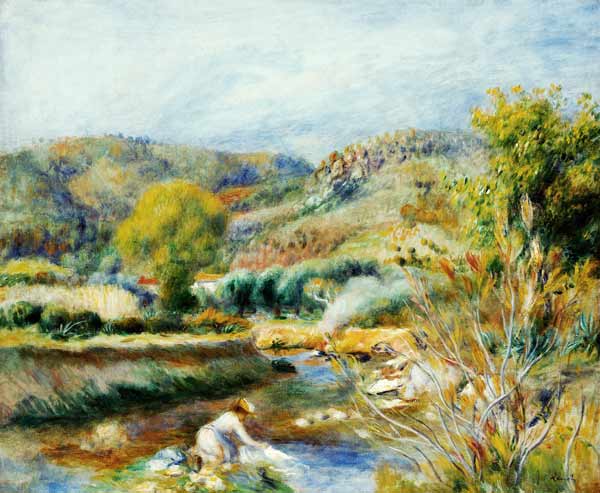 La lavandière – Pierre-Auguste Renoir Pierre-Auguste Renoir