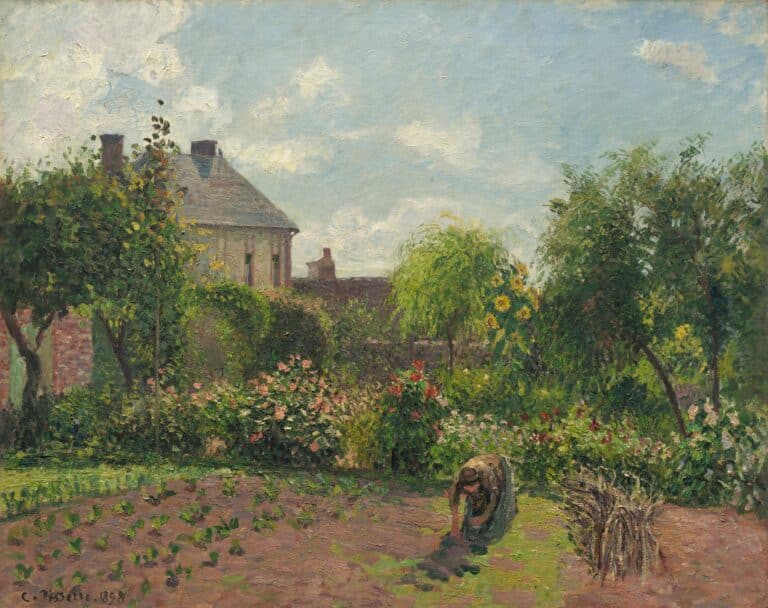 Le jardin de l’artiste à Eragny – Camille Pissarro Camille Pissarro