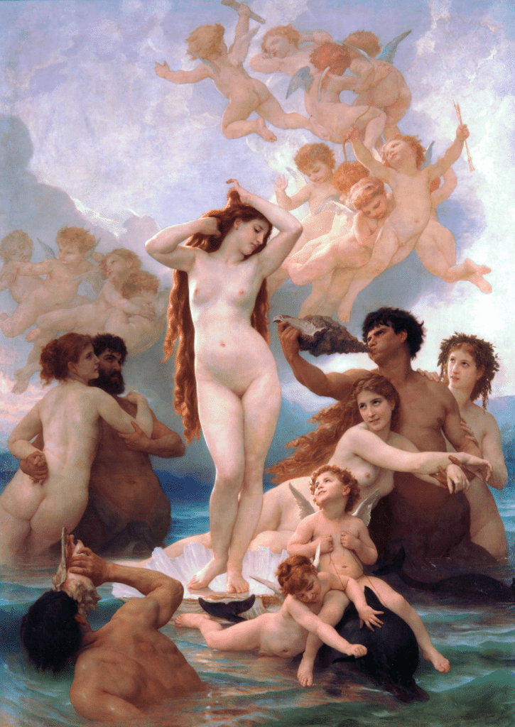 La Naissance de Vénus – William Bouguereau Tableaux Populaires