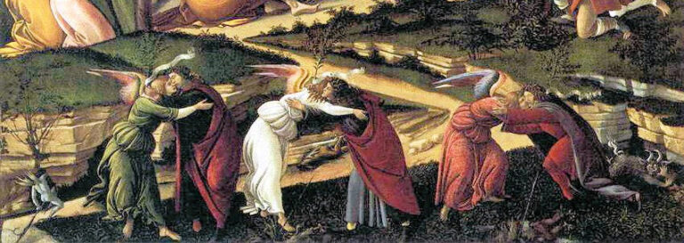 Nativité mystique (détail de 22825) – Sandro Botticelli Sandro Botticelli