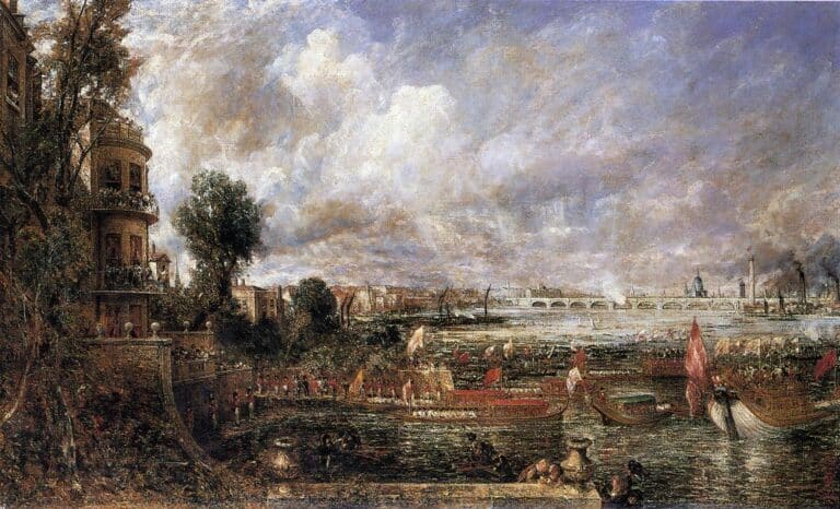 L’ouverture du pont de Waterloo (‘Whitehall Stairs, 18 juin 1817’) – John Constable John Constable