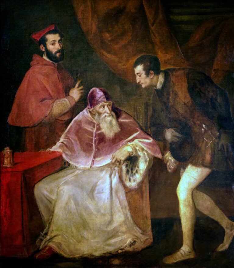 Portrait de Paul III avec ses petits-fils – Titien Titien