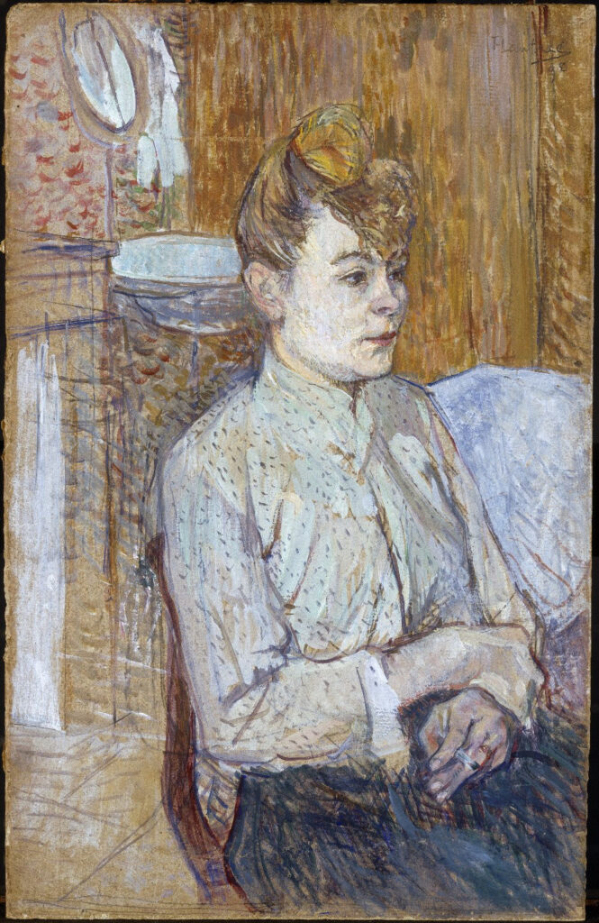 Femme avec une cigarette – Toulouse Lautrec Henri de Toulouse-Lautrec