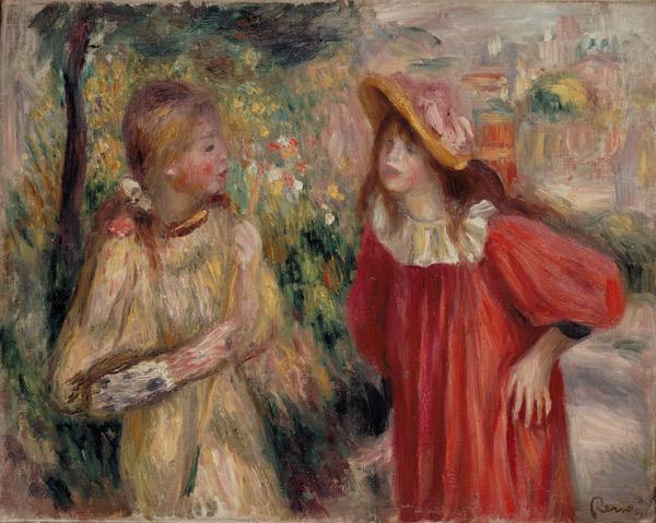 Conversation entre filles – Pierre-Auguste Renoir Pierre-Auguste Renoir