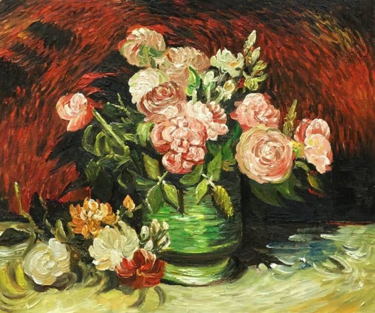 Pivoine et des roses – Van Gogh Vincent Van Gogh