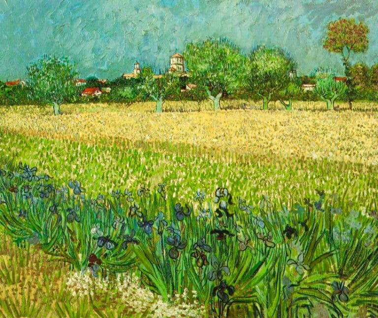 Vue d’Arles avec iris – Van Gogh Vincent Van Gogh