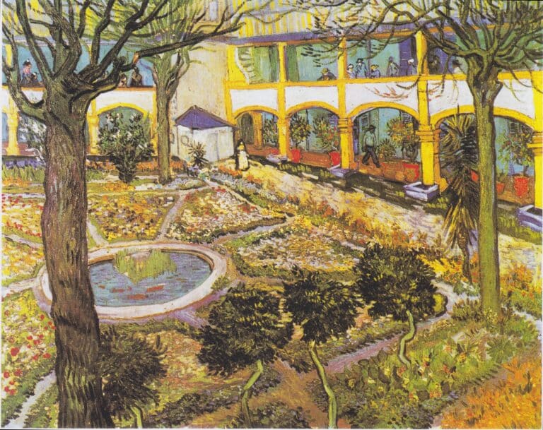 Le jardin de l’hôpital dans les Arles – Van Gogh Vincent Van Gogh