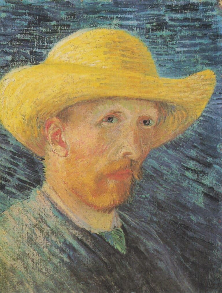 Autoportrait avec chapeau de paille – Van Gogh Autoportraits de Vincent van Gogh