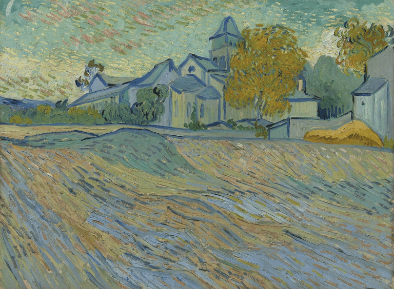 Vue de l’Asile et de la Chapelle de Saint-Rémy (1889) – Van Gogh Vincent Van Gogh