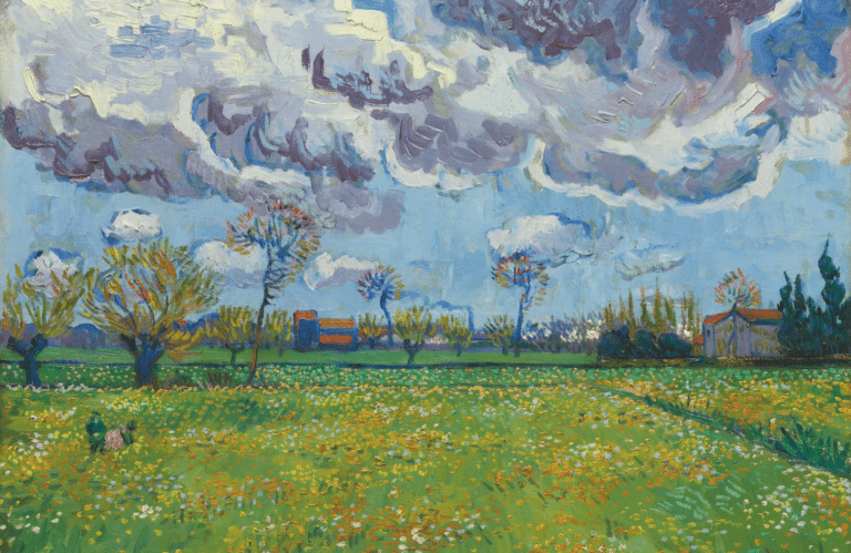 Paysage sous un ciel tourmenté – Van Gogh Vincent Van Gogh