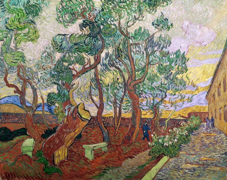 Jardin de l’hôpital St. Paul, 1889 – Van Gogh Vincent Van Gogh