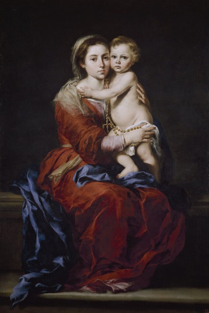 Vierge à l’Enfant avec un chapelet – Bartolomé Esteban Murillo Bartolomé Esteban Murillo