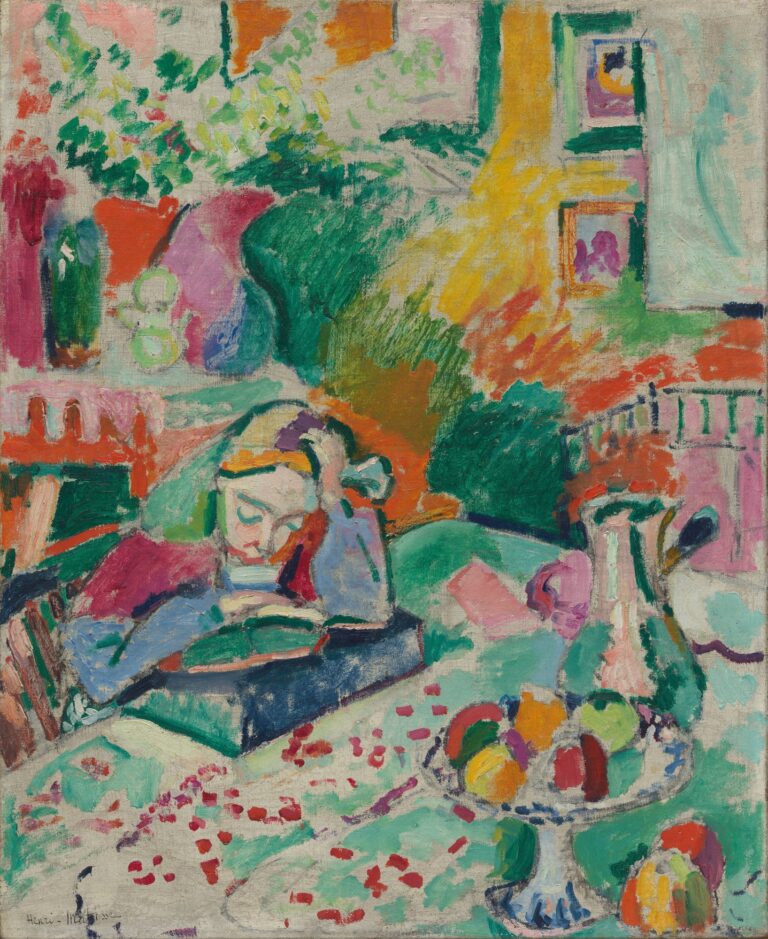 Intérieur avec une jeune fille en train de lire – Matisse Henri Matisse