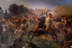 Washington ralliant les troupes à Monmouth – Emanuel Leutze Emanuel Leutze