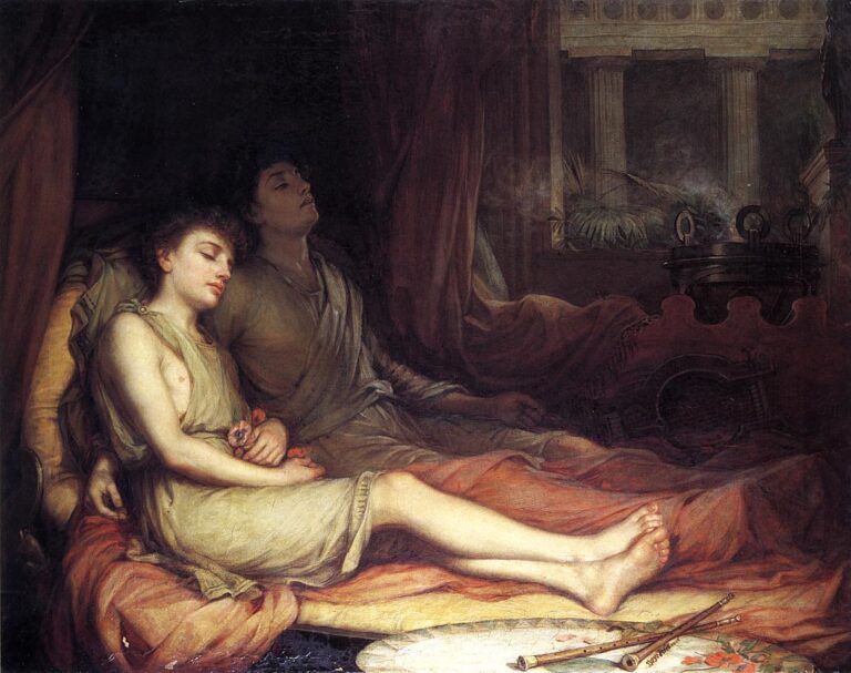 Le sommeil et son demi-frère la mort – John William Waterhouse John William Waterhouse