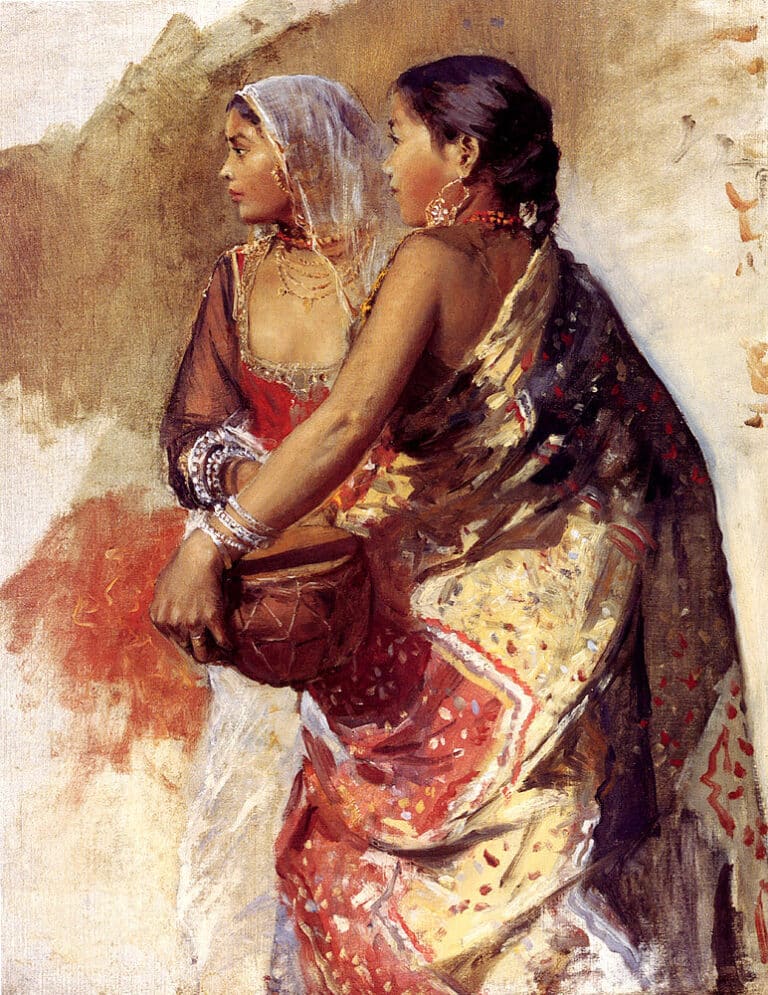 Sketch Two Nautch Girls – Edwin Lord Weeks Edwin Lord Weeks