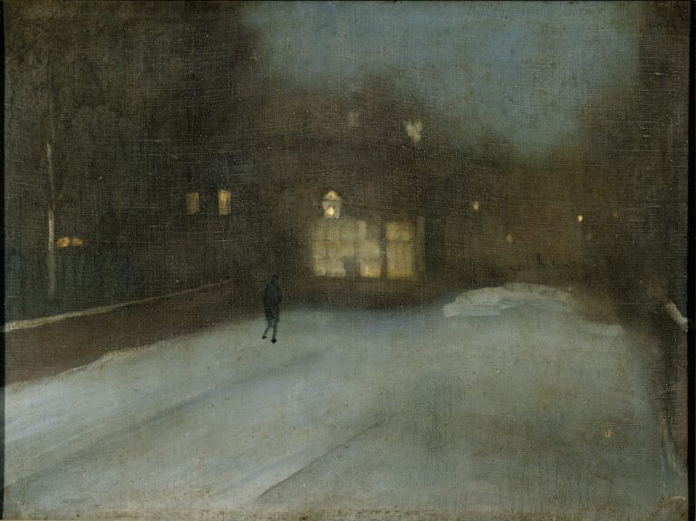 Nocturne en gris et or : Chelsea Snow – James Abbott McNeill Whistler James Abbott McNeill Whistler